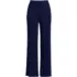 Women's Petite Drapey Rib High Rise Wide Leg Pants, Front