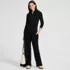 Womens Drapey Rib High Rise Wide Leg Pants, alternative image