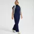Womens Drapey Rib High Rise Wide Leg Pants, alternative image