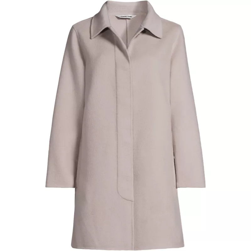 Women's Plus Size Wool Double Face Car Coat, Front