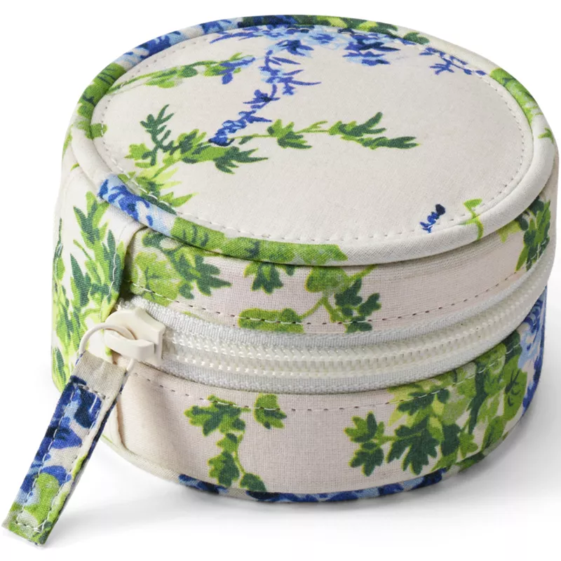 Quilted Travel Jewelry Case, Front