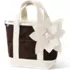 Small Faux Suede Applique Open Top Tote Bag, Front
