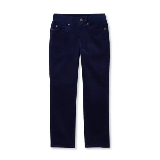 Boys Stretch Cord 5 Pocket Iron Knee Pants - primary