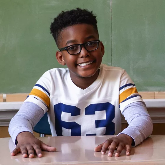 Boys Varsity Long Sleeve Twofer Graphic Tee - primary