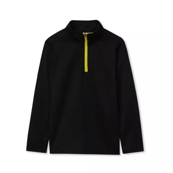 Boys Husky Active Space Dye Quarter Zip Pullover - primary