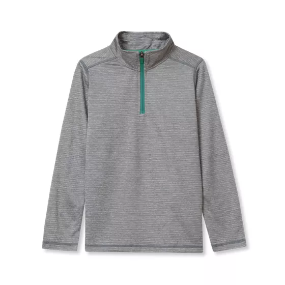 Boys Active Space Dye Quarter Zip Pullover - primary