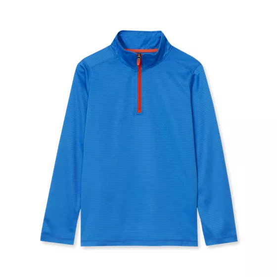 Boys Active Space Dye Quarter Zip Pullover - primary
