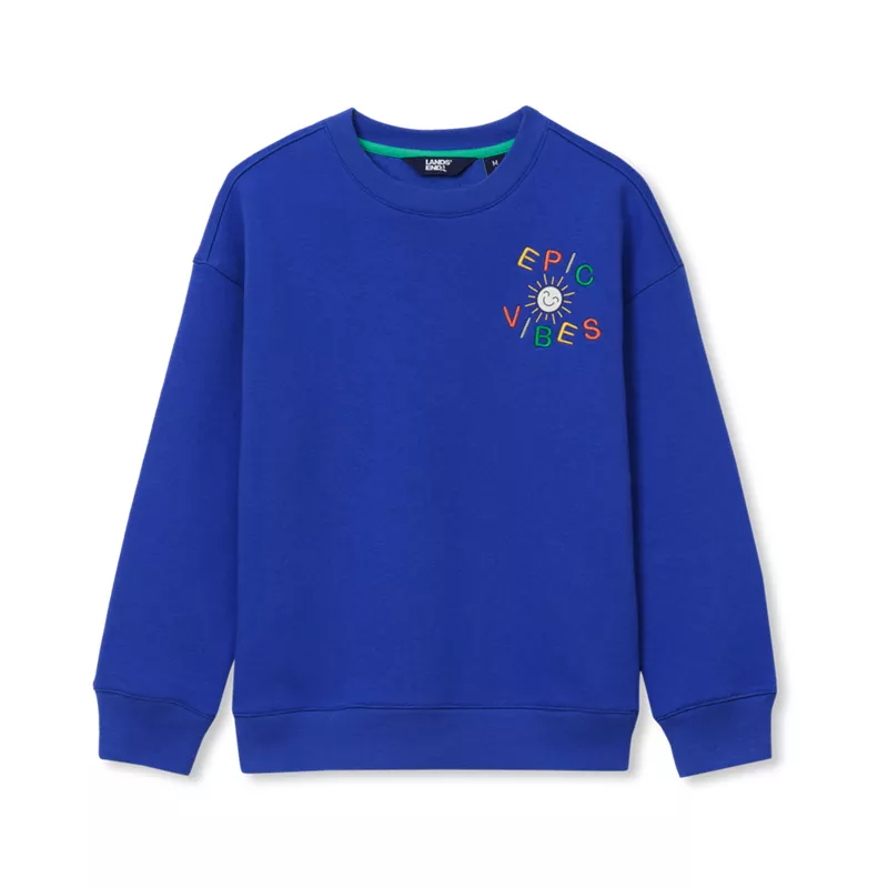 Boys Graphic Crew Neck Sweatshirt, alternative image