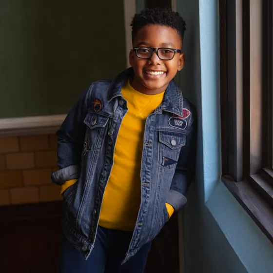 Boys Patch Denim Jacket - primary