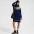 Women's Fuzzy Bobble Fair Isle Sweater Dress, alternative image