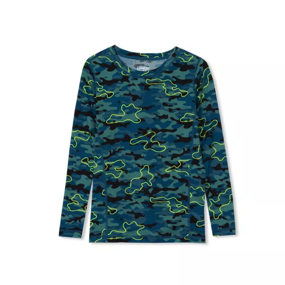 Boys Thermal Base Layer Long Underwear Thermaskin Crew Neck Shirt - primary