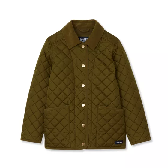 Girls Quilted Water Resistant Jacket - primary
