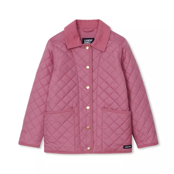 Girls Quilted Water Resistant Jacket - primary