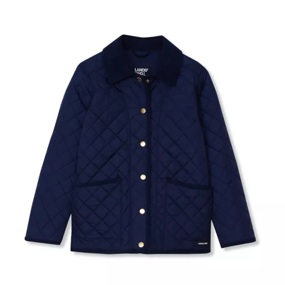 Girls Quilted Water Resistant Jacket - primary