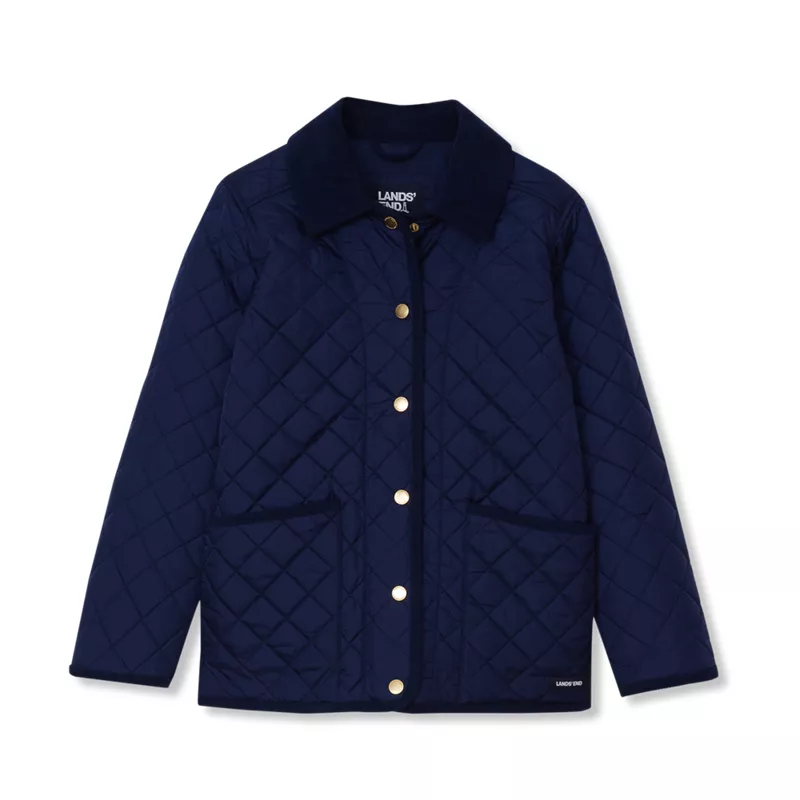 Girls Quilted Water Resistant Jacket, alternative image