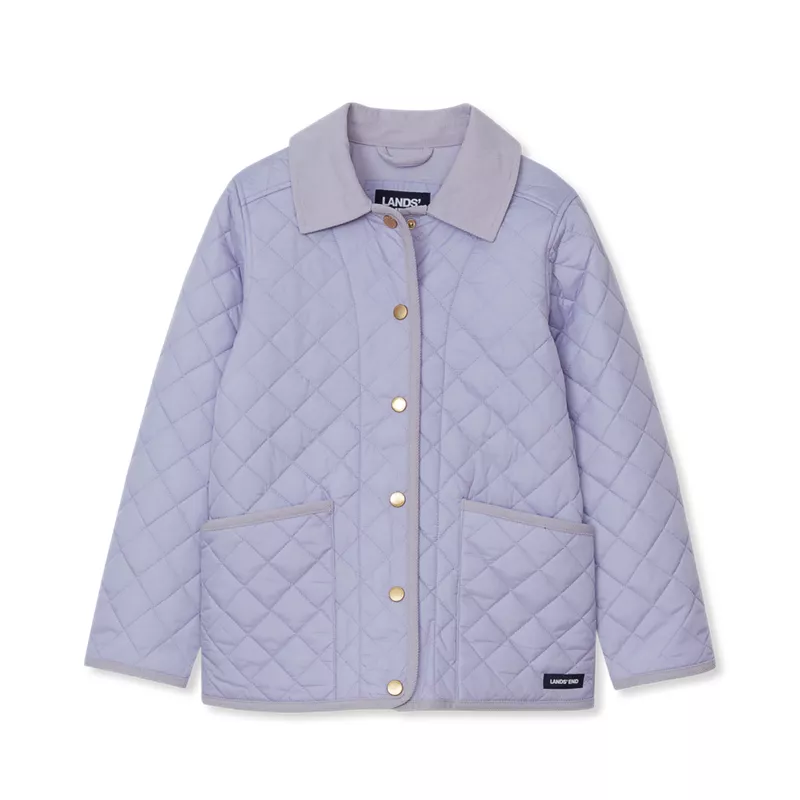 Girls Quilted Water Resistant Jacket, alternative image