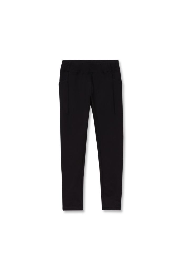 Girls Plus Active Leggings - Lands' End - Black - L