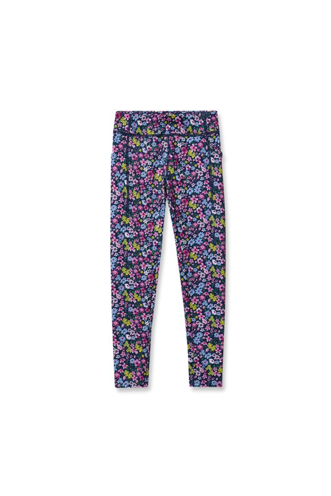 Girls Active Leggings - Lands' End - Blue - XXS