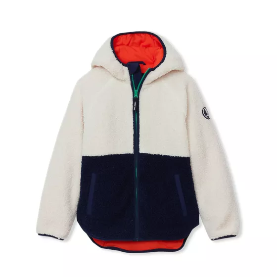Kids Colorblock Sherpa Jacket - primary