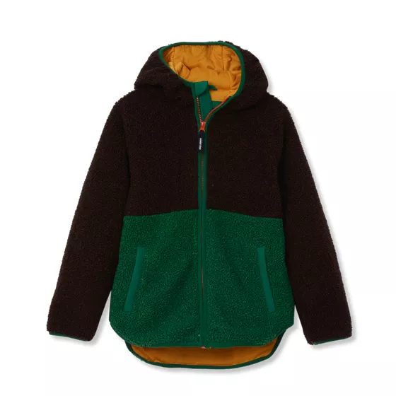 Kids Colorblock Sherpa Jacket - primary