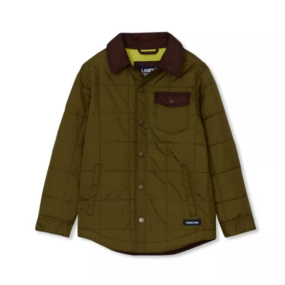 Boys Quilted Water Resistant Jacket - primary