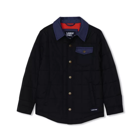 Boys Quilted Water Resistant Jacket - primary