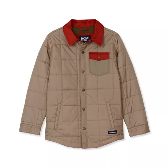 Boys Quilted Water Resistant Jacket - primary