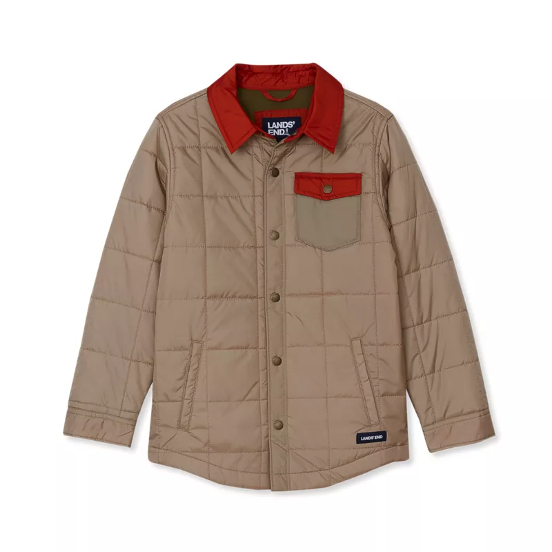 Boys Quilted Water Resistant Jacket, alternative image