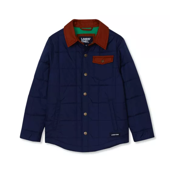 Boys Quilted Water Resistant Jacket - primary