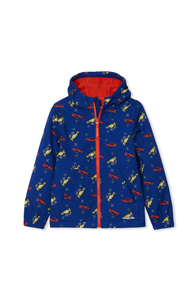 Kids Softshell Jacket - Lands' End - Blue - XXS
