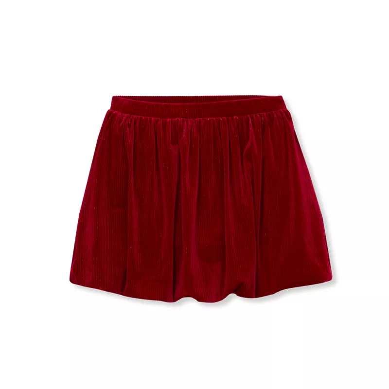 Girls Velour Bubble Skort, alternative image