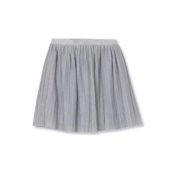Girls Pleated Metallic Skirt - primary