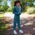 Girls Velour Sparkle Jogger Sweatpants, alternative image