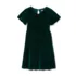 Girls Bubble Sleeve Velour Dress, alternative image