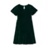 Girls Bubble Sleeve Velour Dress, alternative image