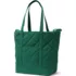 Large Quilted Canvas Long Handle Zip Top Tote, Front