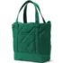 Medium Quilted Canvas Zip Top Tote, Front