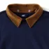 Women's Plus Size Serious Sweats Sweatshirt with Removable Shirt Collar 3pc Set, alternative image