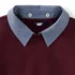 Women's Serious Sweats Sweatshirt with Removable Shirt Collar 3pc Set, alternative image
