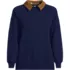 Women's Plus Size Serious Sweats Sweatshirt with Removable Shirt Collar 3pc Set, Front