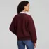 Women's Serious Sweats Sweatshirt with Removable Shirt Collar 3pc Set, Back