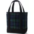 Medium Plaid Open Top Canvas Tote, Front