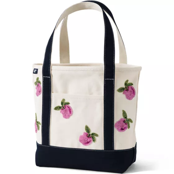Applique Canvas Tote - primary