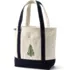 Medium Applique Open Top Canvas Tote, Front