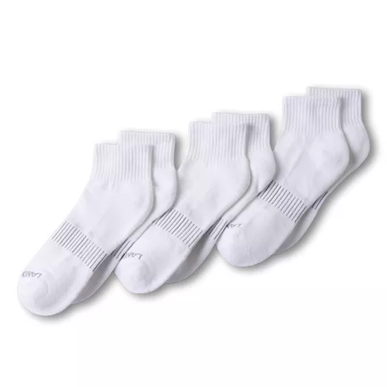 Men's Performance Half Cushion Quarter Crew Socks 3 Pack - primary