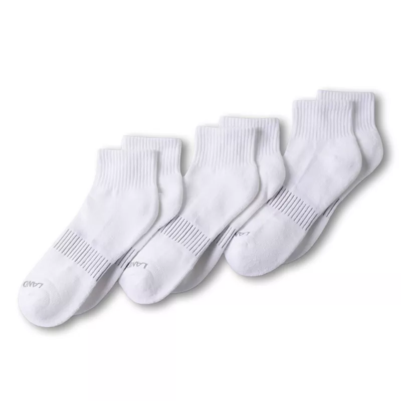 Men's Performance Half Cushion Quarter Crew Socks 3 Pack, alternative image
