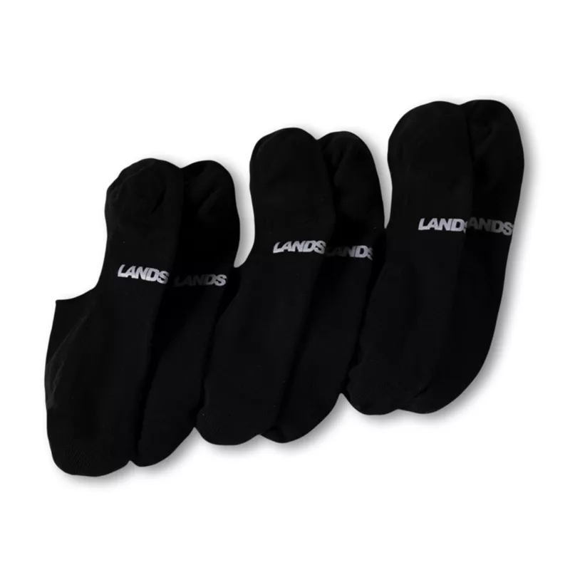 Men's Cotton No Show Socks 3 Pack, alternative image