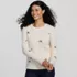 Women's Drifter Embroidered Cable Crew Neck Sweater, Front