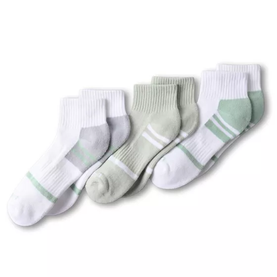 Women's Performance Cushion Quarter Crew Socks 3 Pack - primary