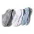 Women's Cotton Patterned No Show Socks 3 Pack, alternative image